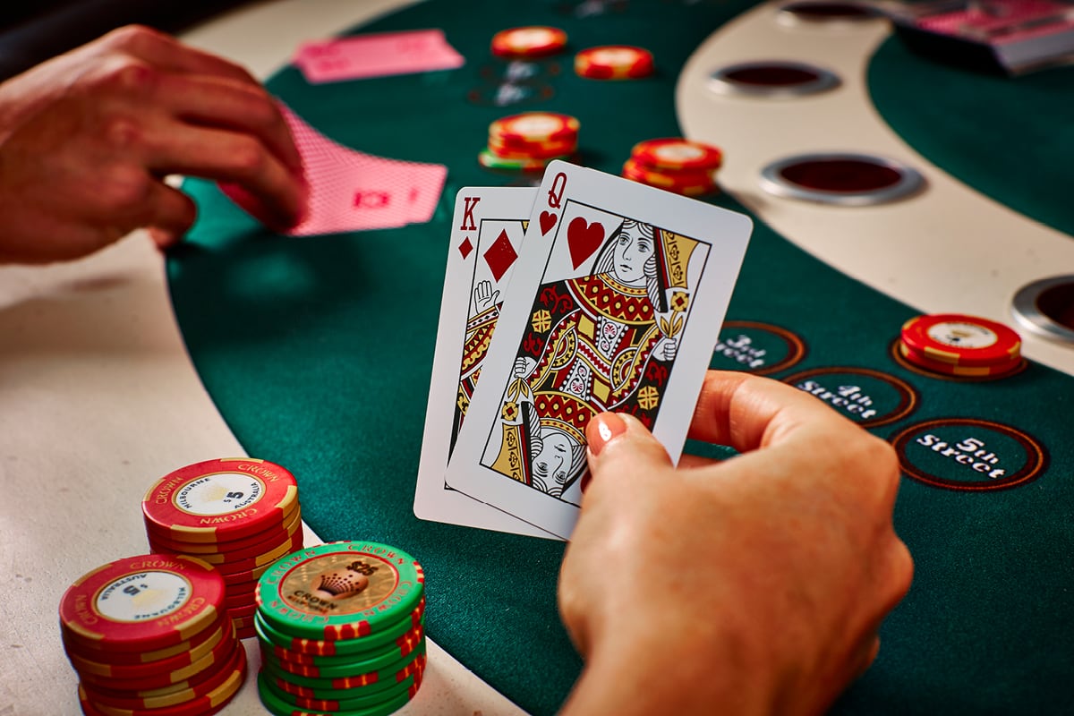Poker table game